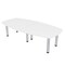Skutchi Designs 45 in W, 96 in L, 29 in H, Engineered Wood Top, White HAR-ABOT-46X93-PT-09 - alternate 1